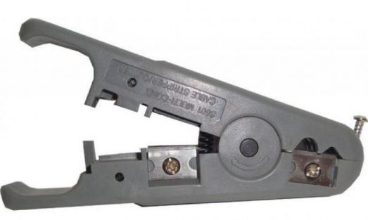 Фото Инструмент для обрезки и зачистки кабеля витая пара, c 3-мя лезвиями Hypernet HT-501A