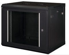 Фото Шкаф настенный 6U 600x450 телекоммуникационный разборной Hypernet PL-WMNC-6U-BLACK