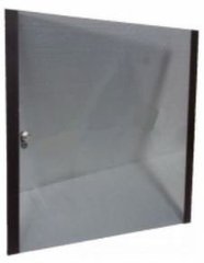 Фото Дверь 9U для настенного шкафа EUBOX стеклянная Hypernet SY08TCM09U5400E-BL