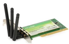 Фото TL-WN951N TPLINK PCI WiFi адаптер 802.11N 300 Mbps 3 антенны MIMO (Atheros)