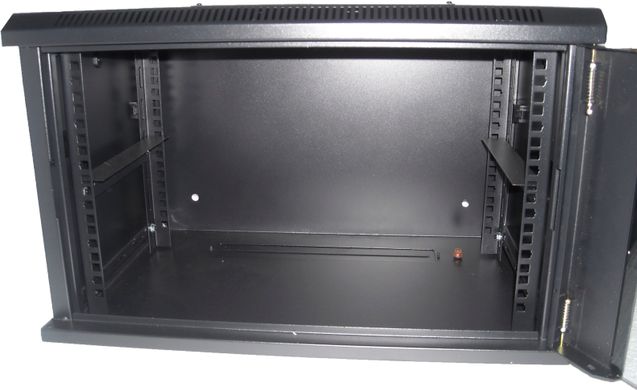 Фото Шкаф коммутационный настенный 9U 600x450 разборной WMNC-9U-FLAT-AC-BLACK Hypernet